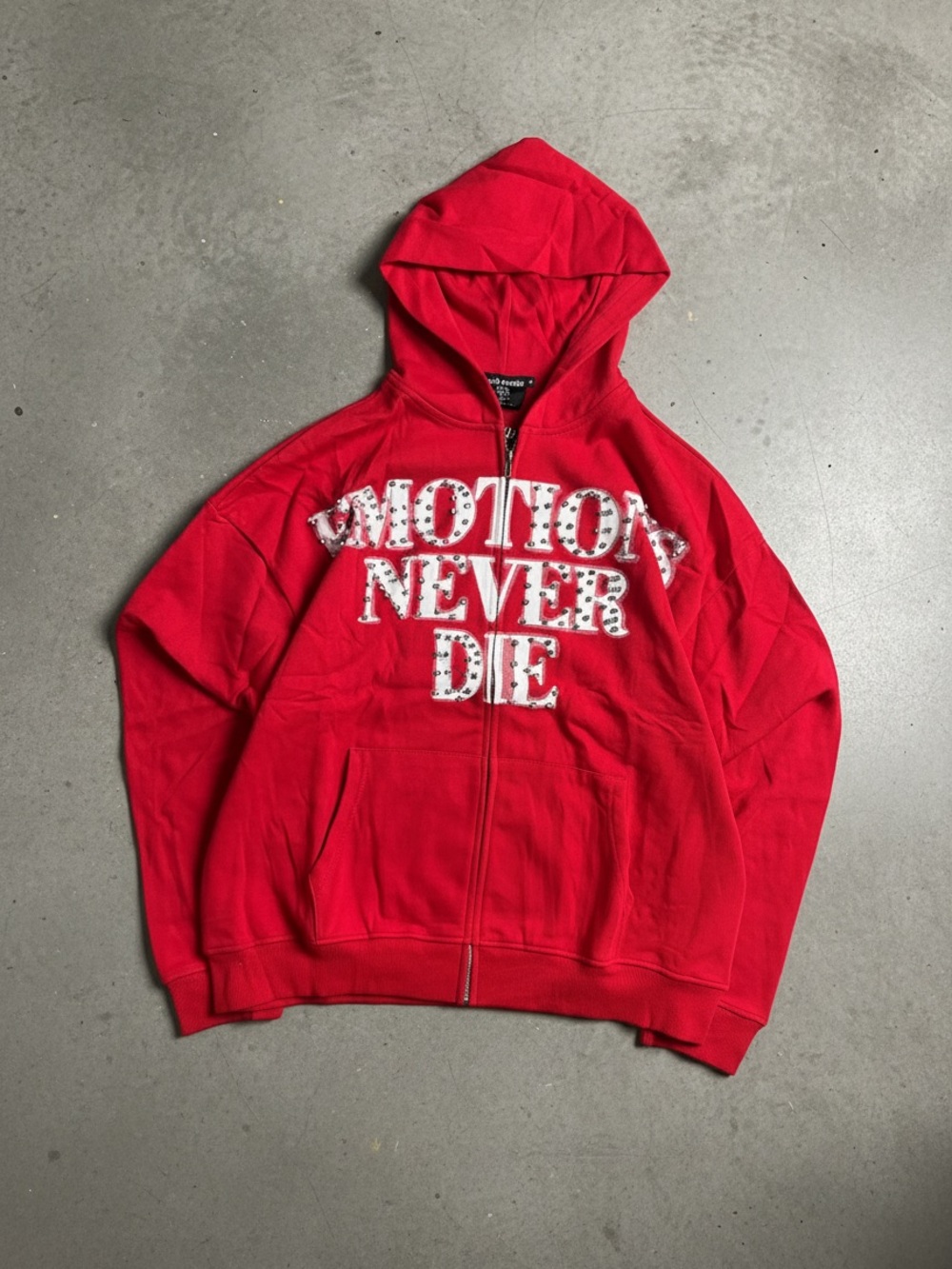 Red Emotions Never Die Zip-Up Hoodie